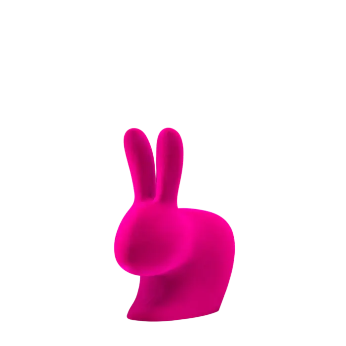 Sedia qeeboo Rabbit Baby Velvet Finish - immagine 4