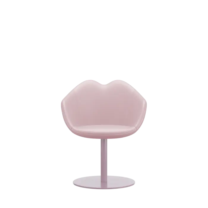 Sedia qeeboo XOXO Base rotonda – in pelle - immagine 7