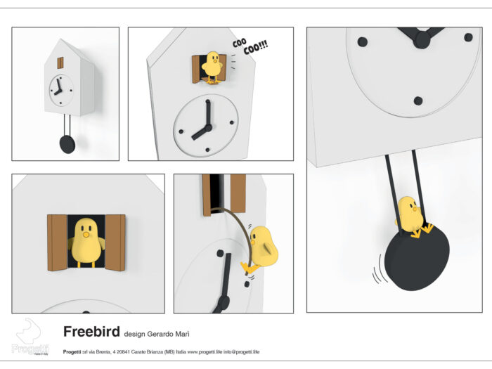 Orologio Progetti Freebird clocks Mod: 2487 - immagine 3
